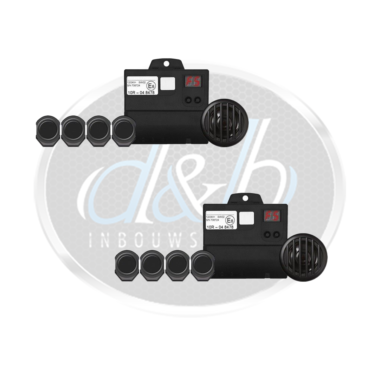 Navinc parkeersensoren voor PDC-SET-16F + achter PDC-SET-16R set