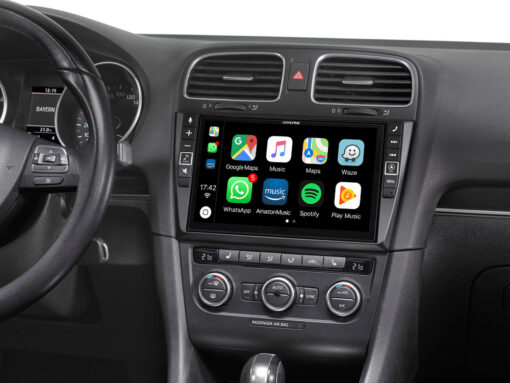 Autoradio connecté Android Auto et Apple CarPlay pour Volkswagen Golf