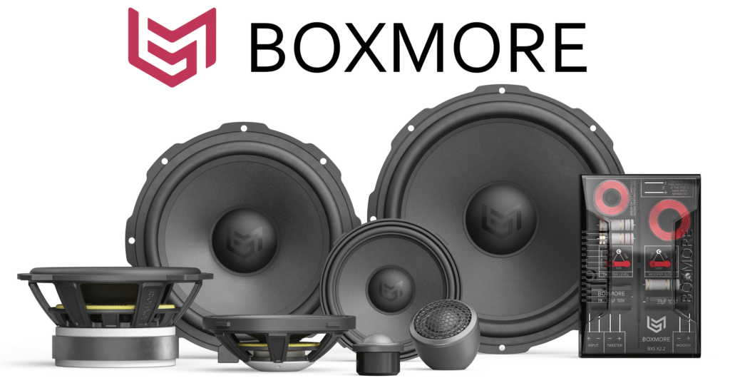 Boxmore speakers voor Tesla